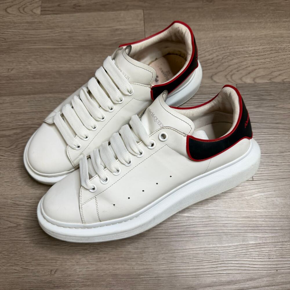 Alexander McQueen Oversized Sneaker White Red Outline